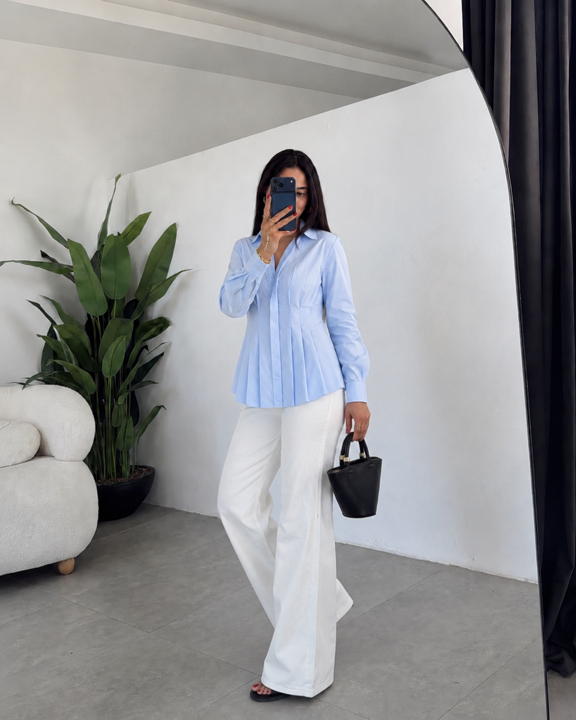 Zara wide leg Chino pants (without belt)