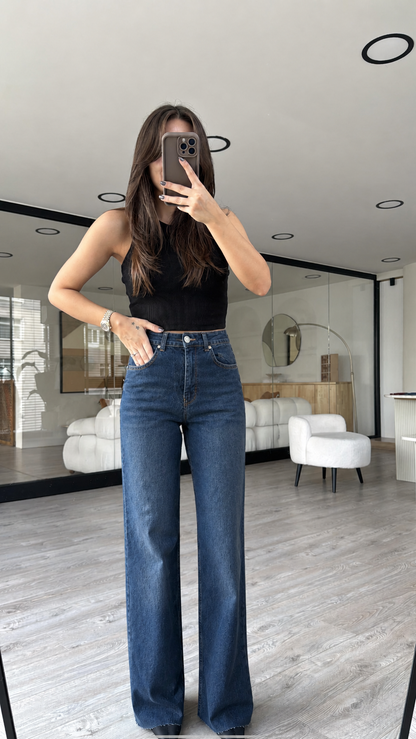 Zara wide leg Jean (stretchy)
