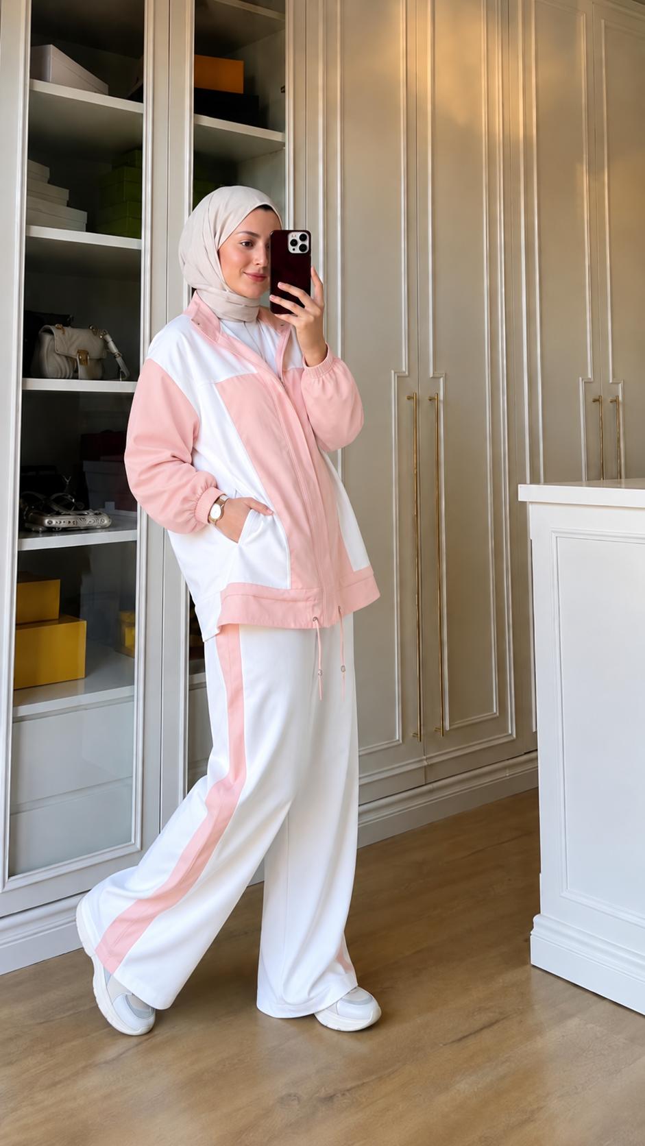Oysho fabric tracksuit with Parachute Details