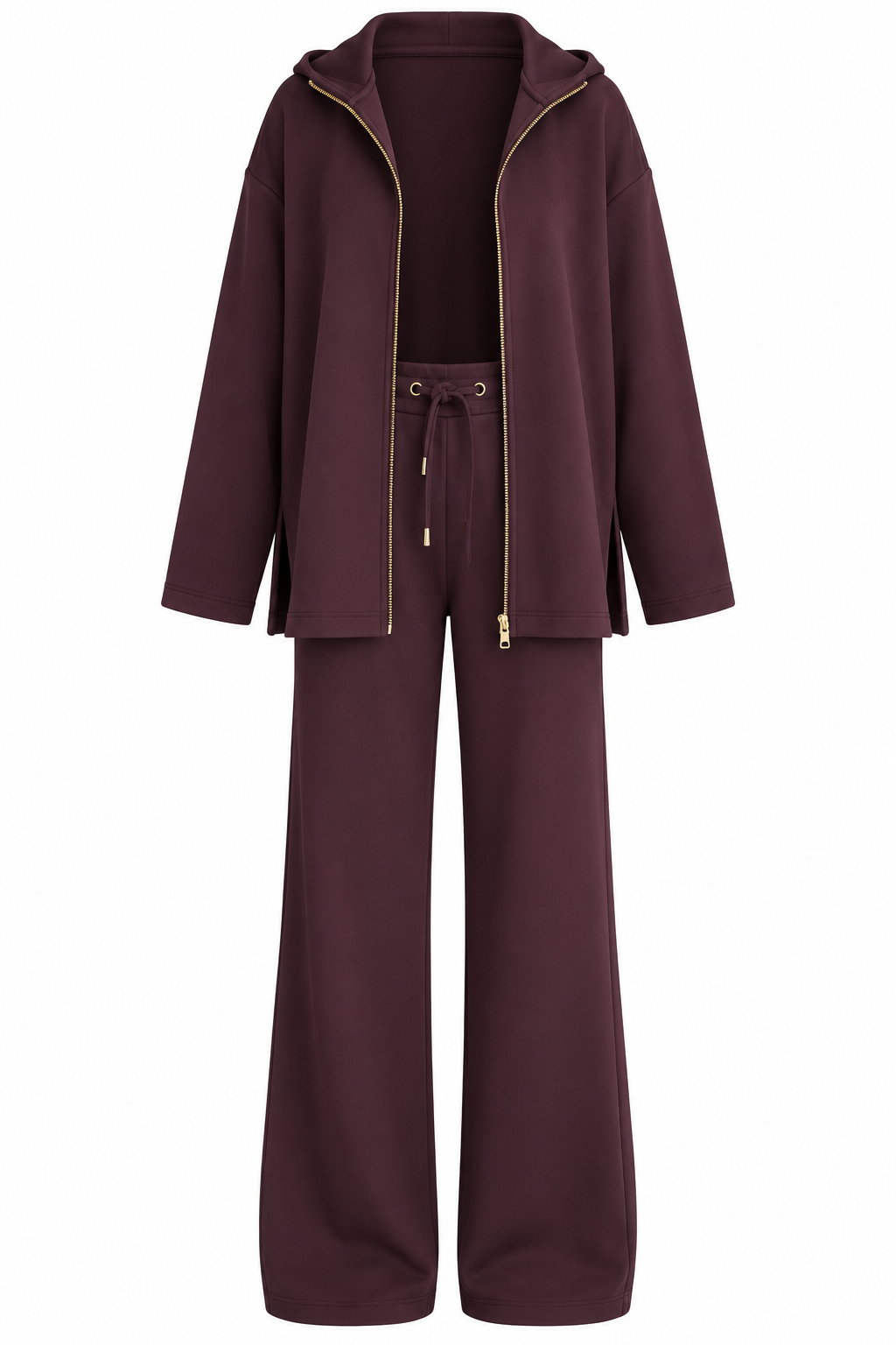 Network Oysho fabric tracksuit - deep plum