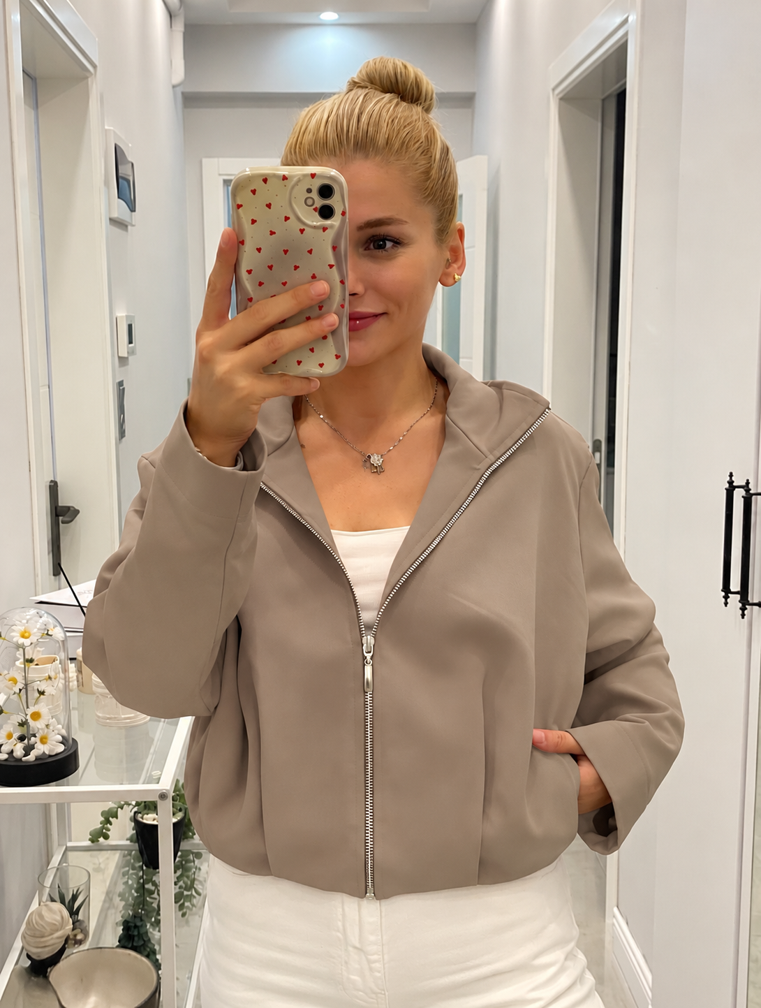 Bomber jacket - Warm Taupe