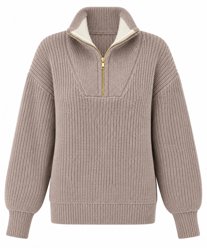 Network knitted jumper