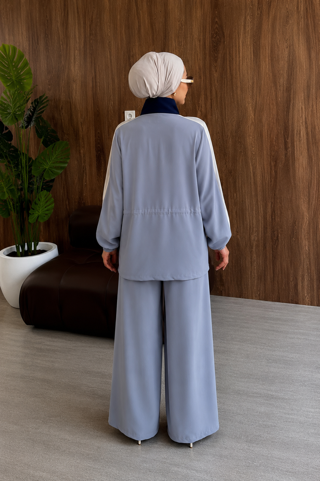 Contrast modal fabric tracksuit