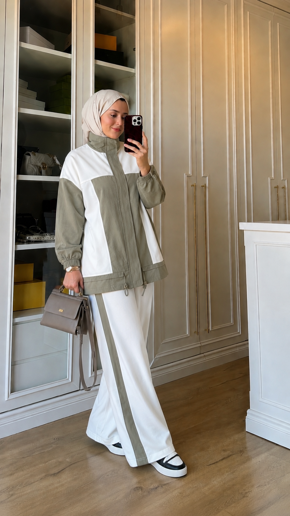 Oysho fabric tracksuit with Parachute Details