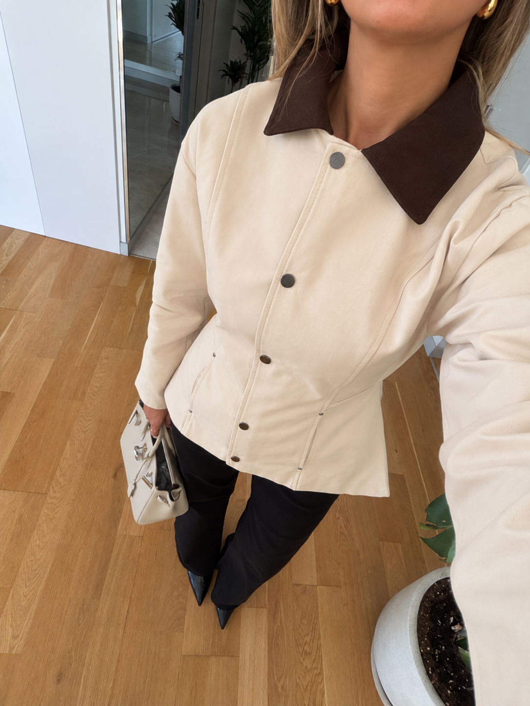 Pocket Riveted Jacket - beige