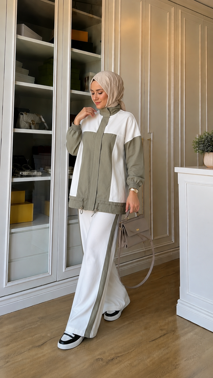 Oysho fabric tracksuit with Parachute Details