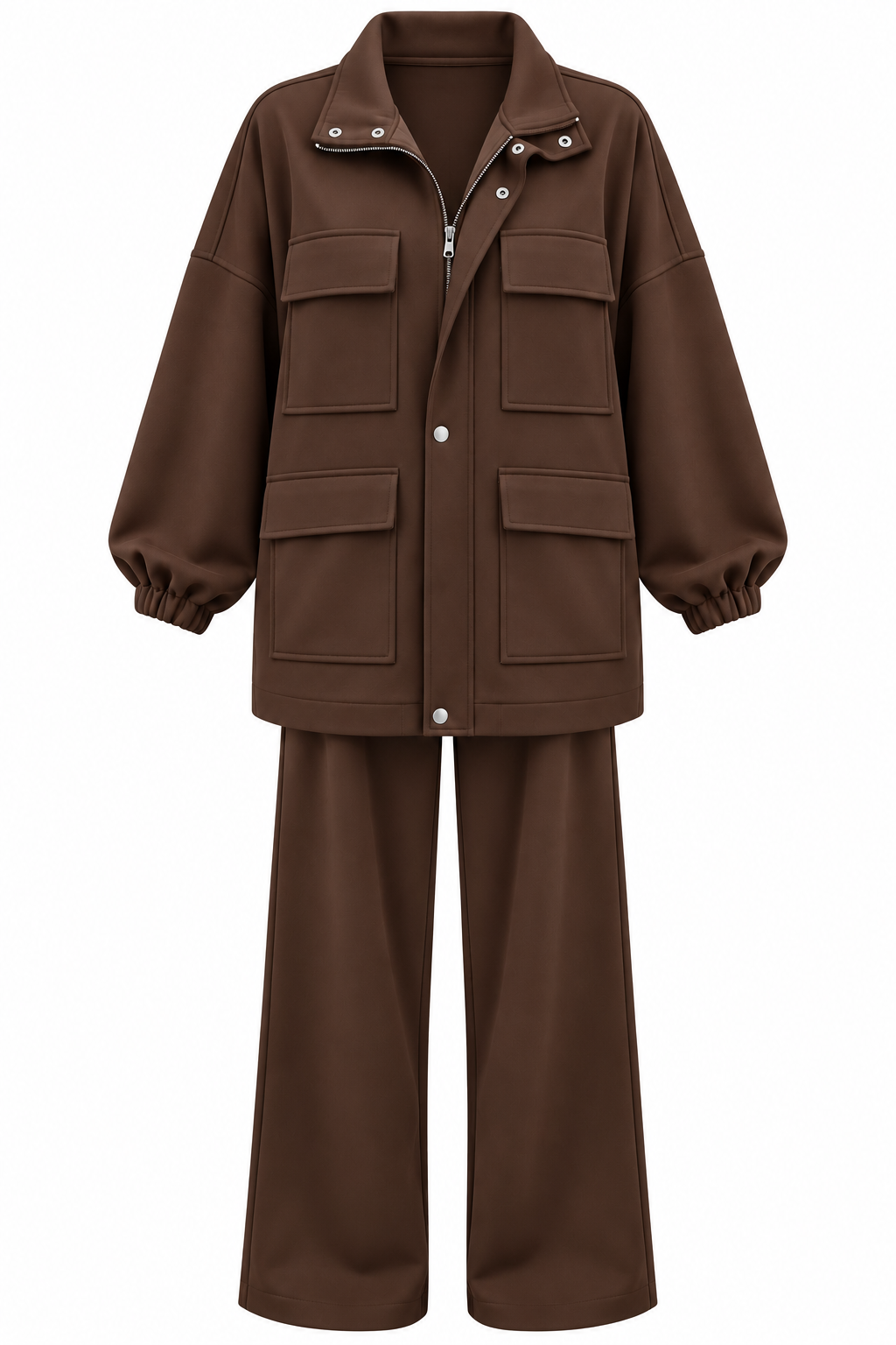 Mia Design Scuba oversized Set brown