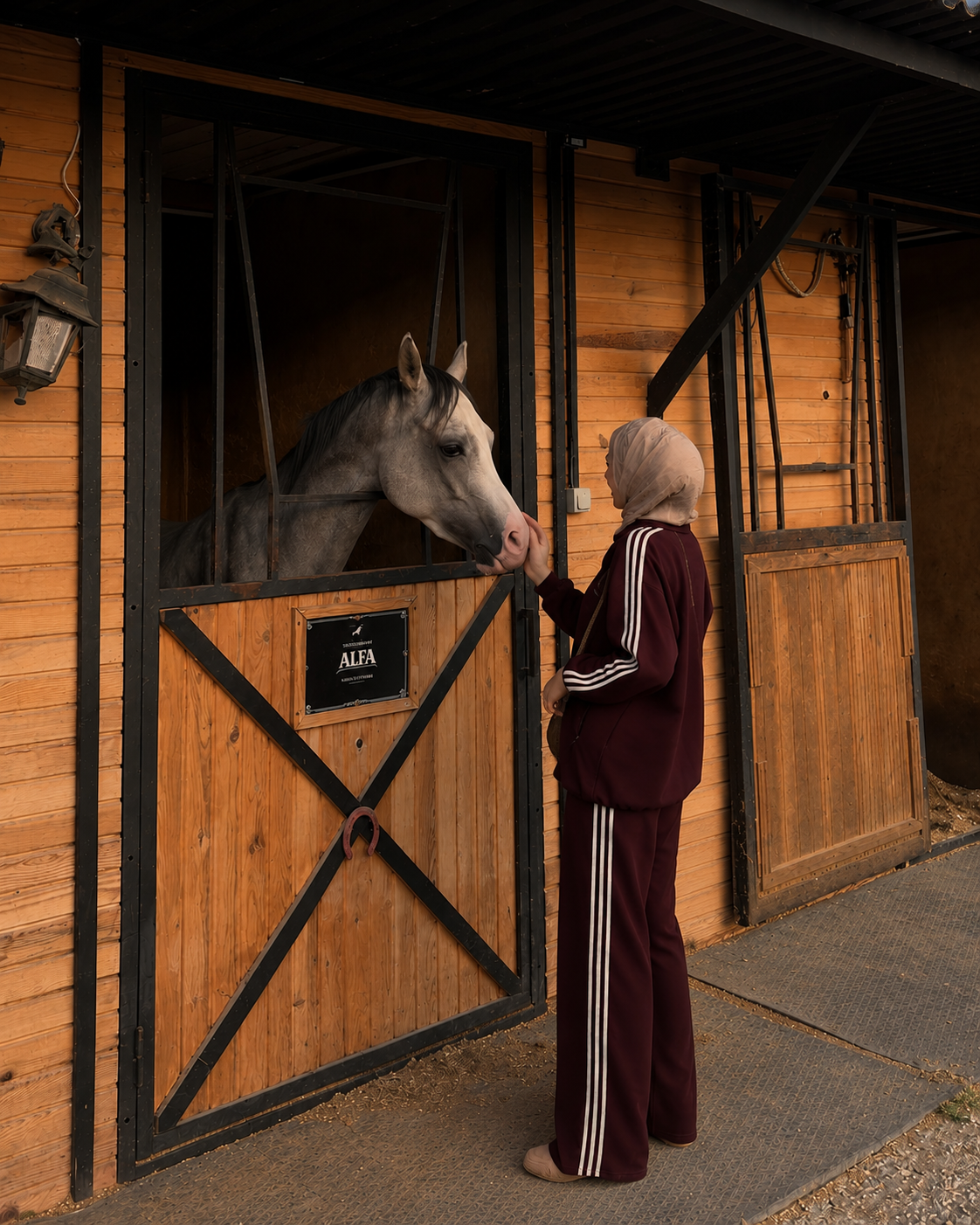 Zip-Up Tracksuit with White Side Stripes - burgundy