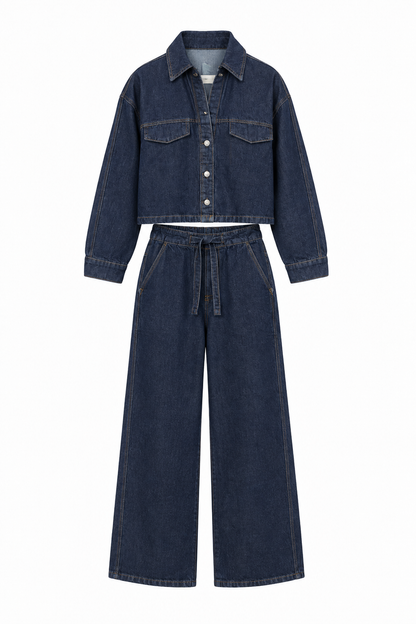 Zr model jeans co-ord set