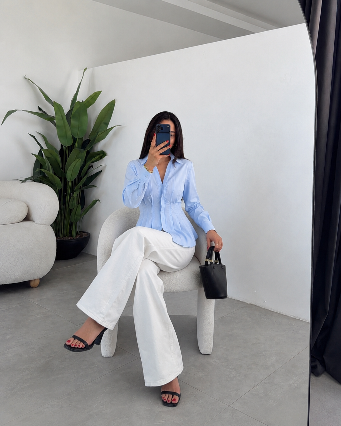 Zara wide leg Chino pants (without belt)