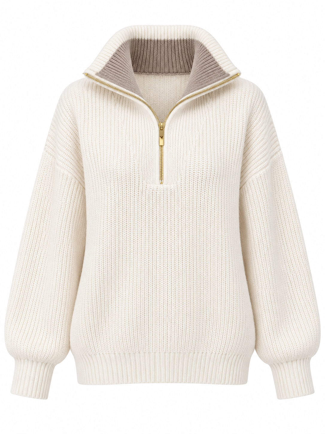 Network knitted jumper