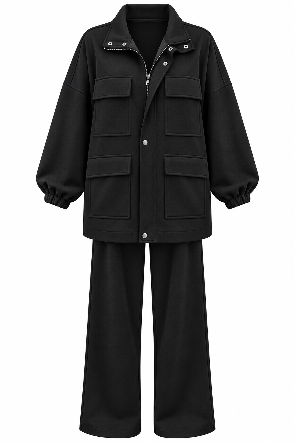 Mia Design Scuba oversized Set black