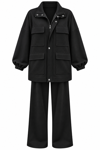 Mia Design Scuba oversized Set black
