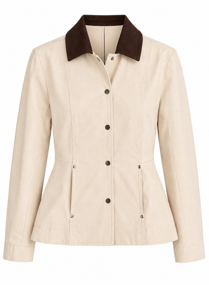 Pocket Riveted Jacket - beige