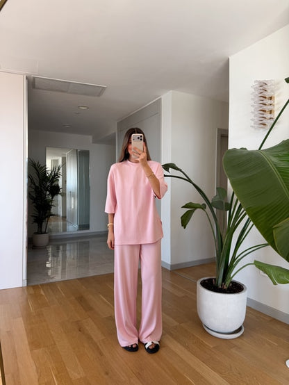 Oversized Oysho fabric tracksuit