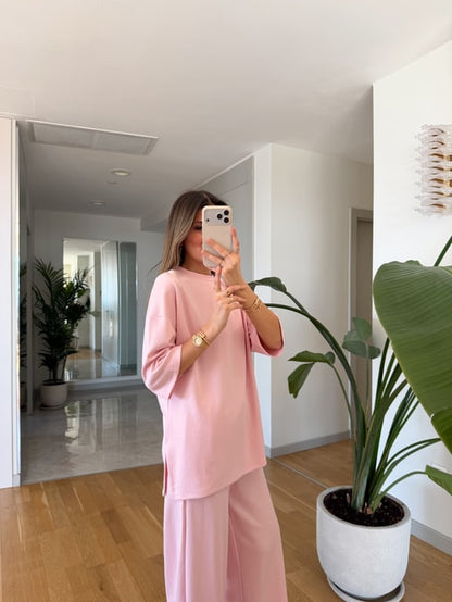 Oversized Oysho fabric tracksuit