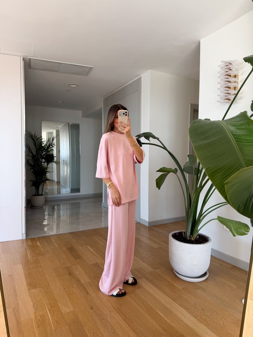 Oversized Oysho fabric tracksuit