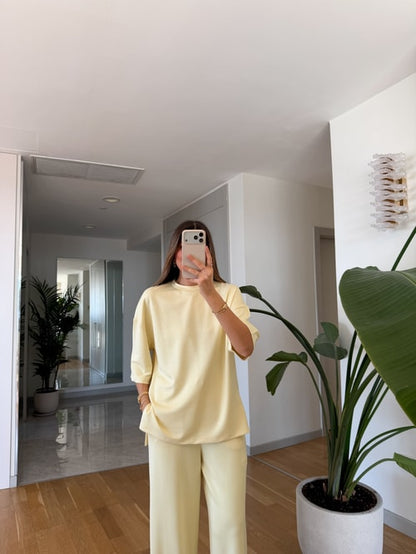 Oversized Oysho fabric tracksuit
