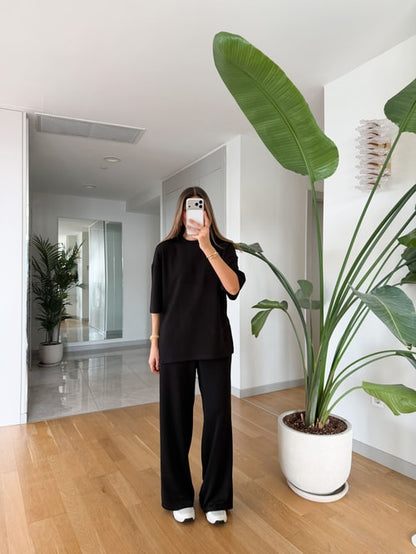 Oversized Oysho fabric tracksuit