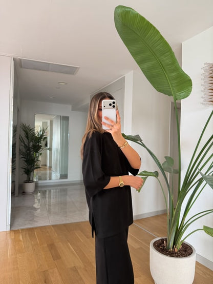 Oversized Oysho fabric tracksuit
