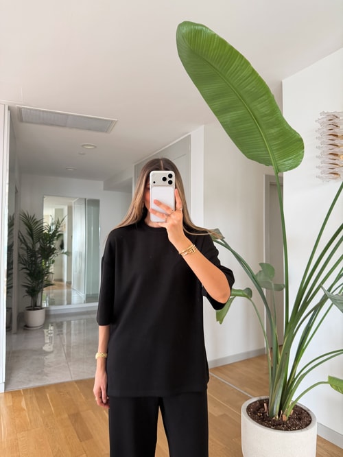Oversized Oysho fabric tracksuit
