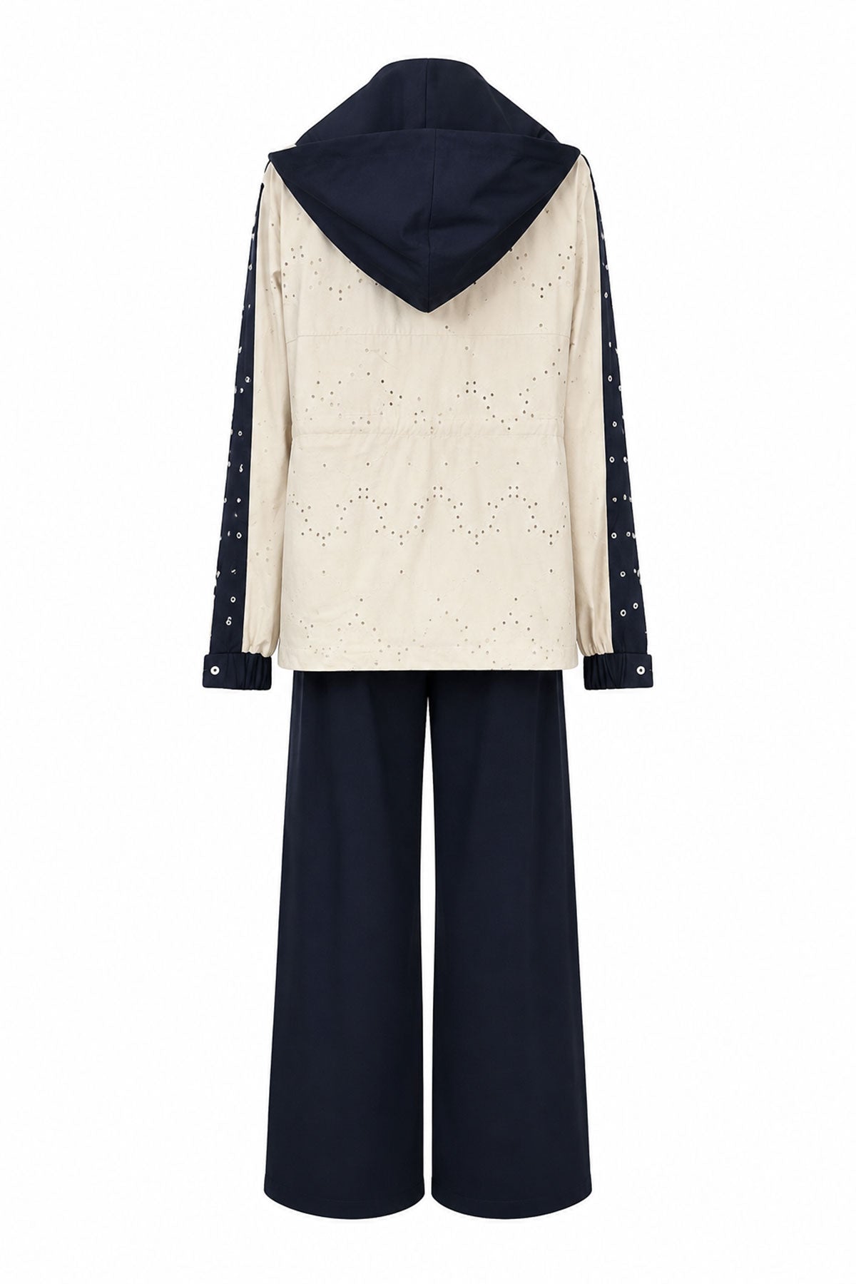 Embroidered Detail Design Set - navy blue