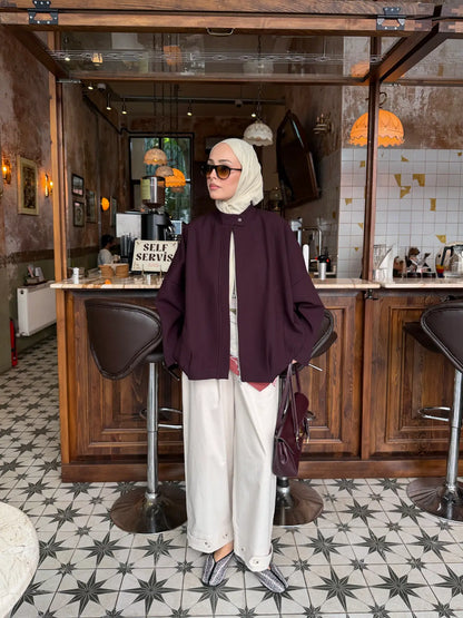 Alven Bomber Jacket - deep plum