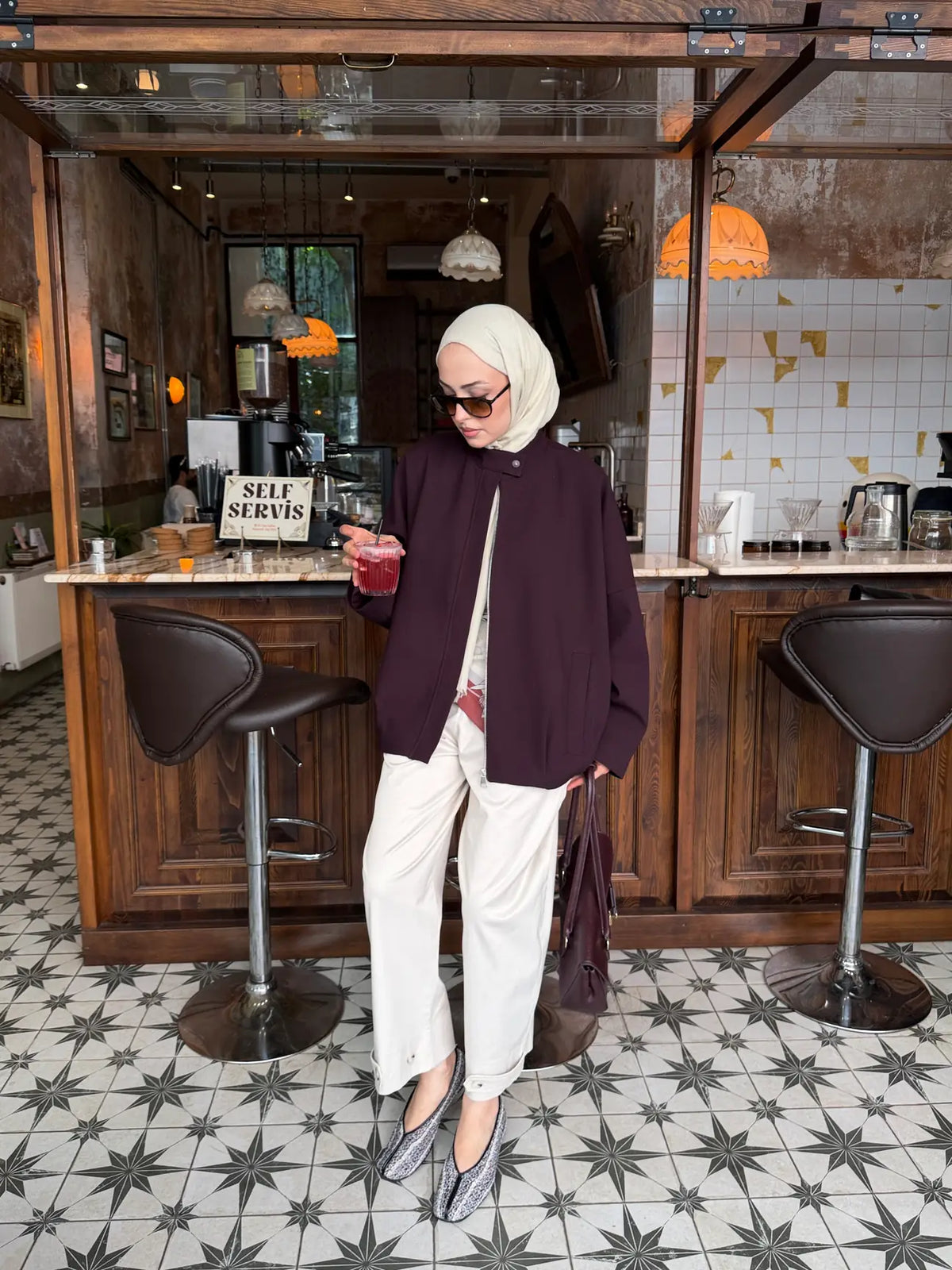 Alven Bomber Jacket - deep plum