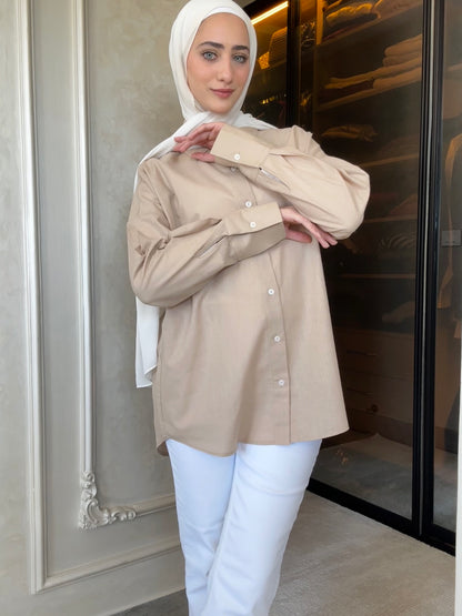 Oversized linen shirt