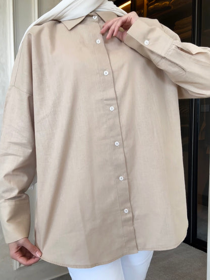 Oversized linen shirt