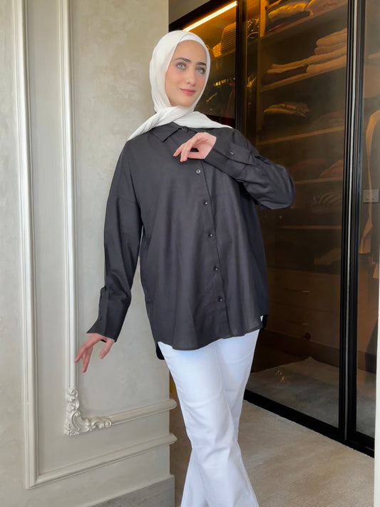 Oversized linen shirt