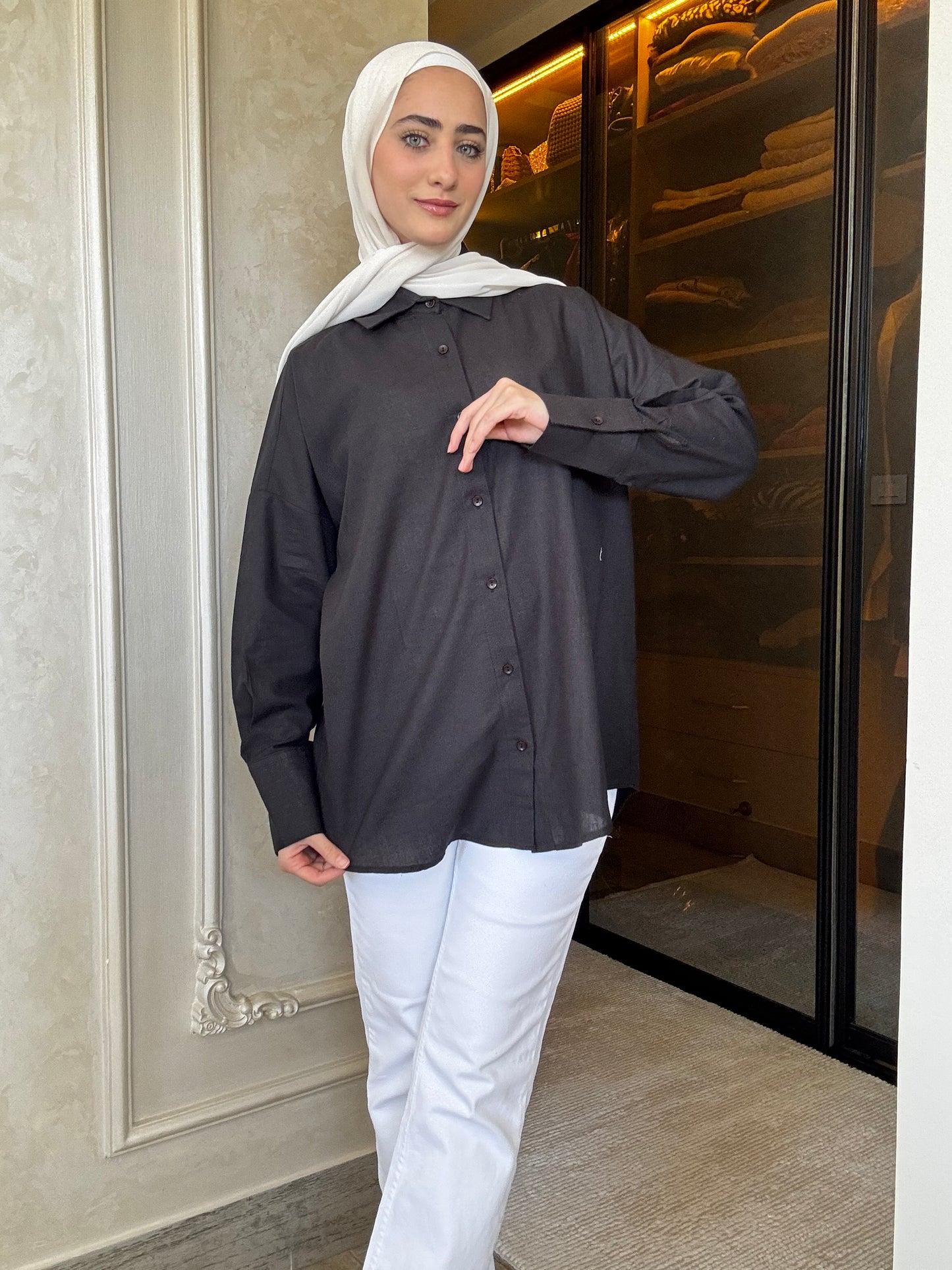 Oversized linen shirt