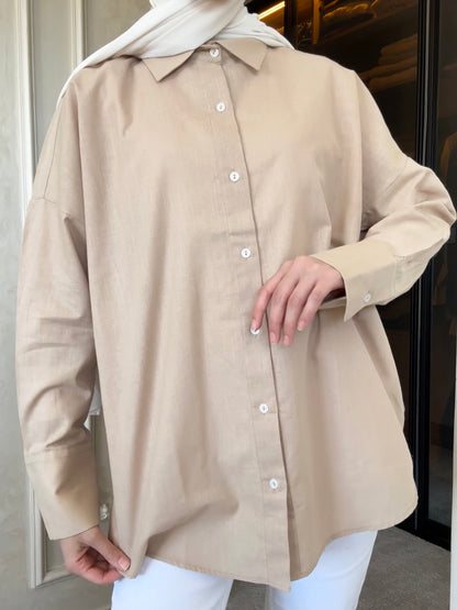 Oversized linen shirt