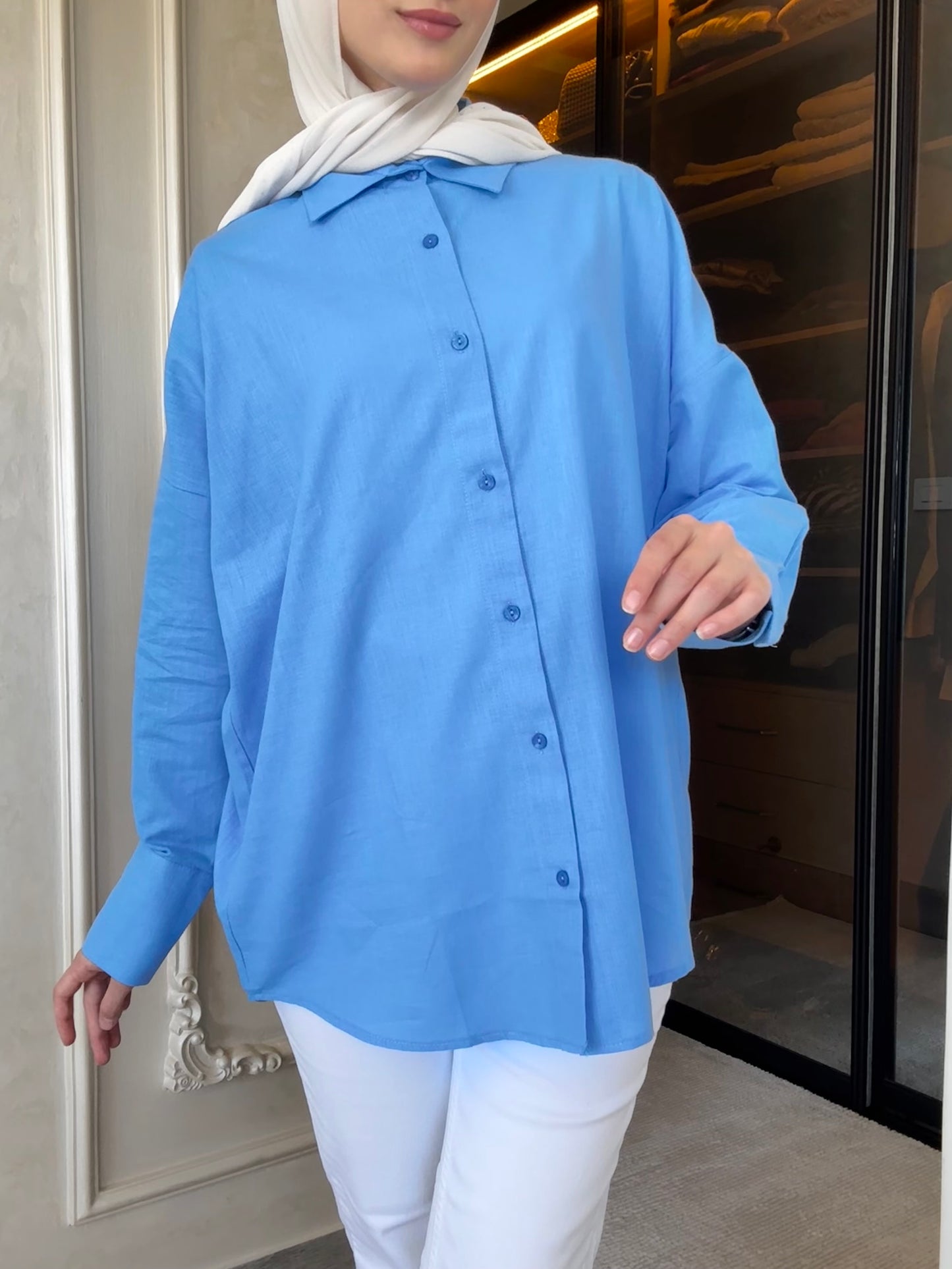 oversized linen shirt