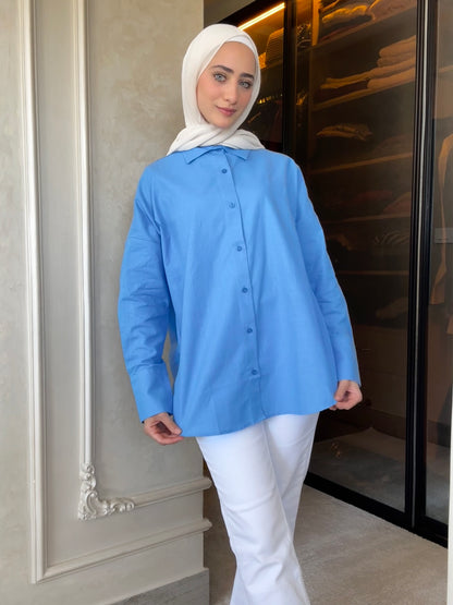 oversized linen shirt