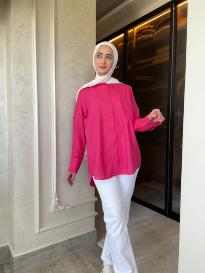 oversized linen shirt