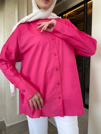 oversized linen shirt