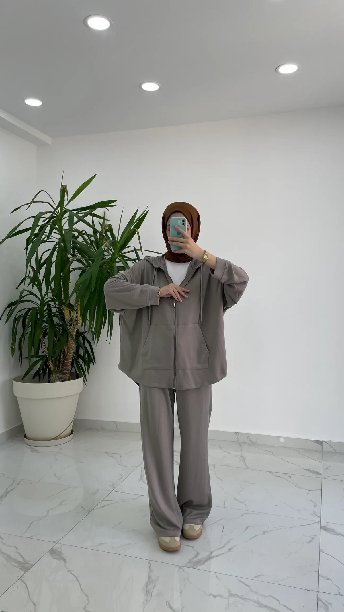 Oysho fabric hooded tracksuit