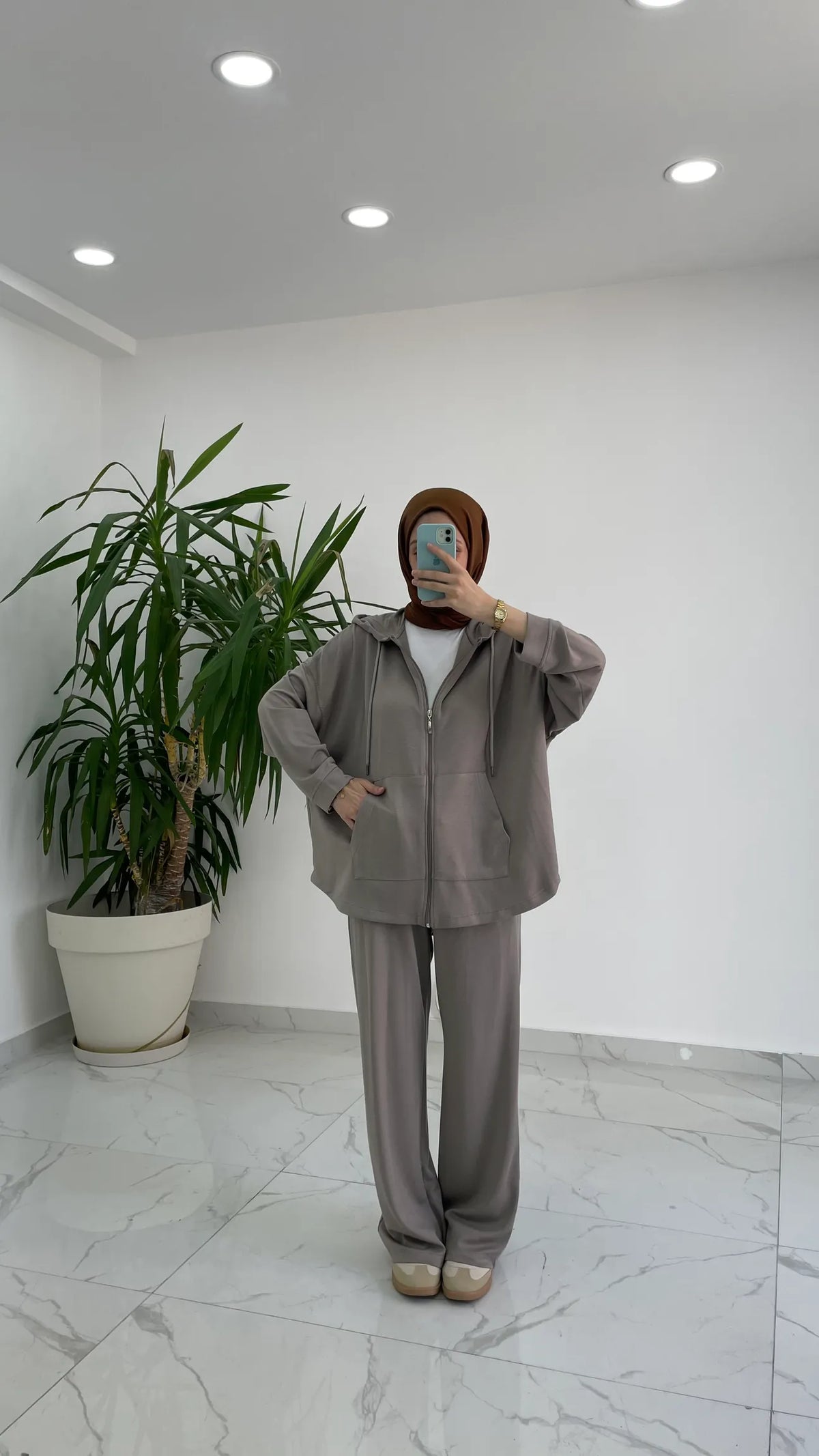 Oysho fabric hooded tracksuit