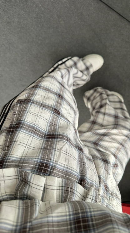 Norden Plaid Pattern Set with Stripe Detail