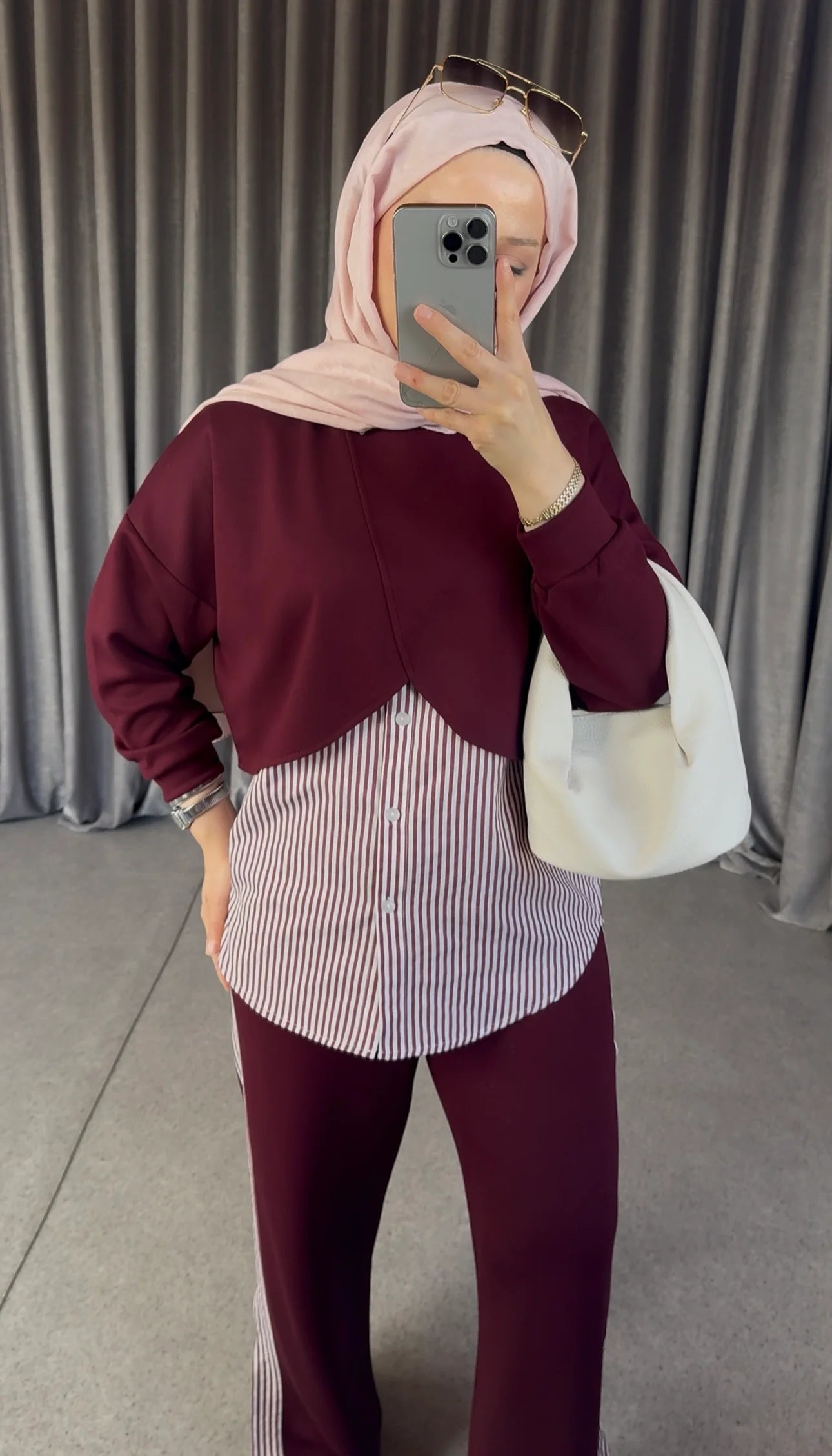 Modal cotton tracksuit with shirt details