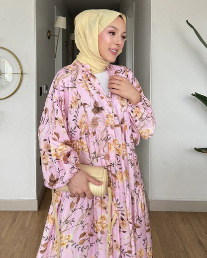 Printed boheme dress