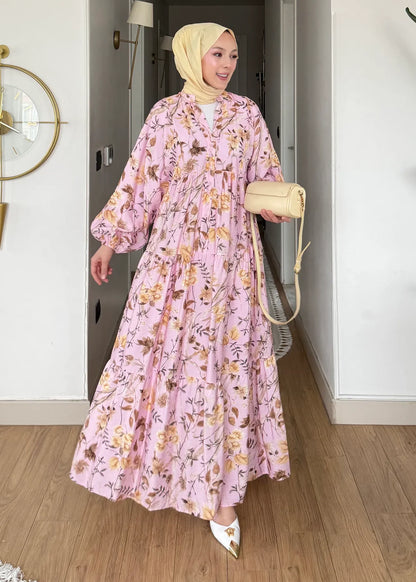 Printed boheme dress