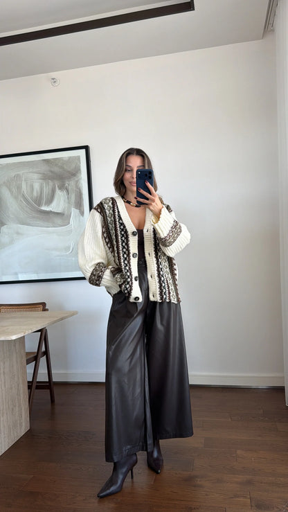Patterned knitted Cardigan