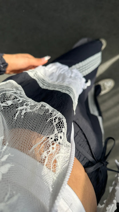 Onse Lace Trimmed Designer Parachute Suit