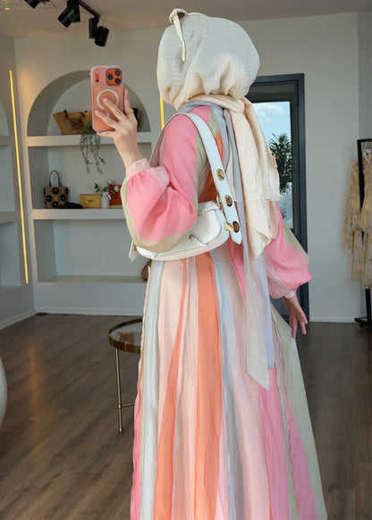 Candy Stripe Maxi Dress