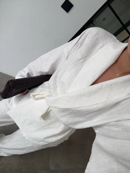 Belted kimono co-ord set