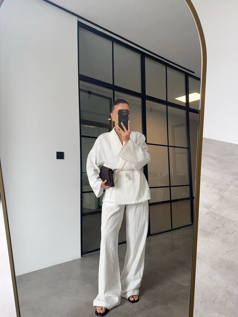Belted kimono co-ord set