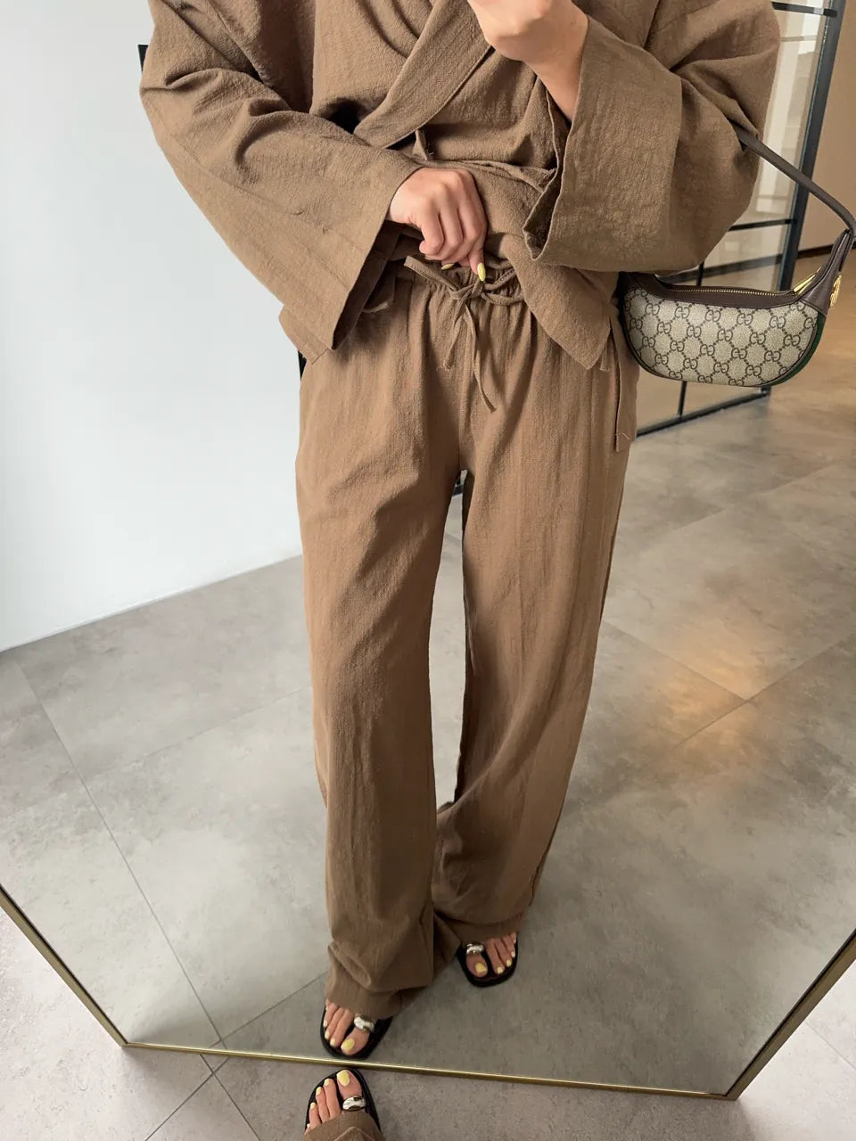 Belted kimono co-ord set