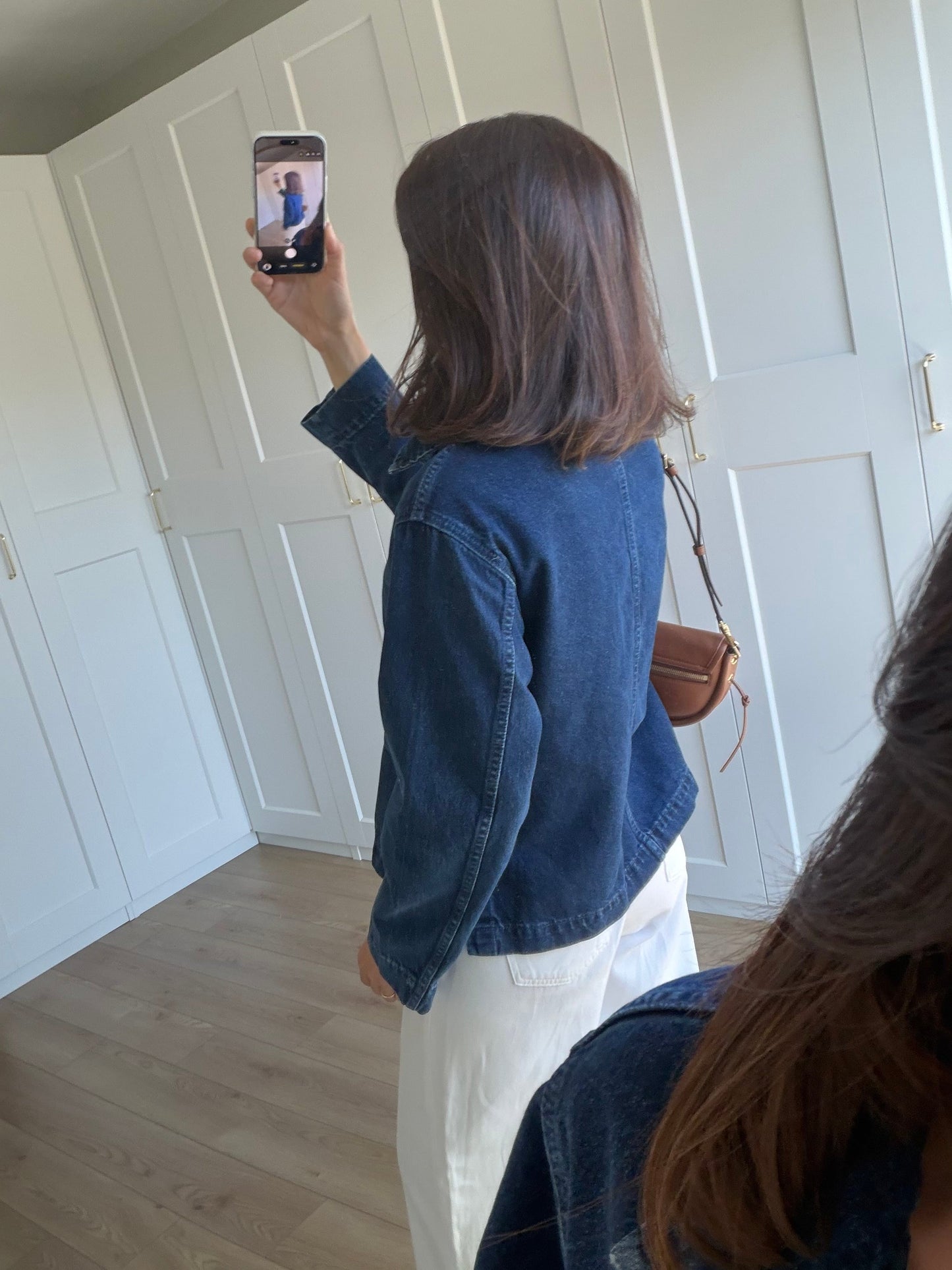 Indigo Front-Tie Jacket